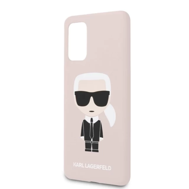 Чехол Karl Lagerfeld Fullbody Silicone Iconic для Samsung Galaxy S20 Plus Pink (KLHCS67SLFKPI)