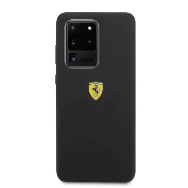 Чохол Ferrari для Samsung Galaxy S20 Ultra G988 Silicone Black (FESSIHCS69BK)