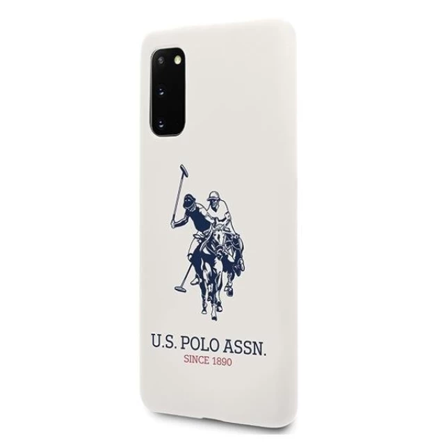 Чехол U.S. Polo Assn Silicone Collection для Samsung Galaxy S20 G980 White (USHCS62SLHRWH)