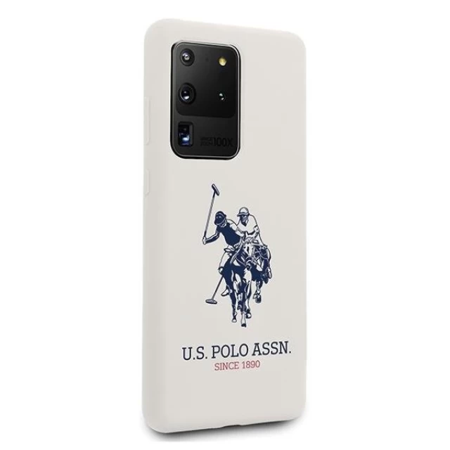 Чохол U.S. Polo Assn Silicone Collection для Samsung Galaxy S20 Ultra G988 White (USHCS69SLHRWH)