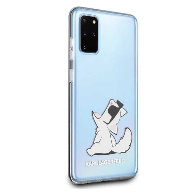 Чохол Karl Lagerfeld Choupette Fun для Samsung Galaxy S20 Plus G985 Transparent (KLHCS67CFNRC)