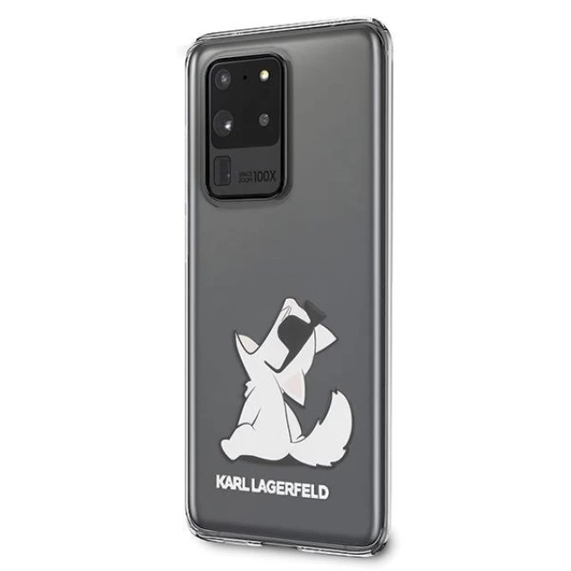 Чохол Karl Lagerfeld Choupette Fun для Samsung Galaxy S20 Ultra Transparent (KLHCS69CFNRC)