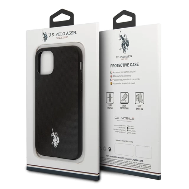 Чехол U.S. Polo Assn для iPhone 11 Pro Max Polo Type Collection Black (USHCN65PUBK)