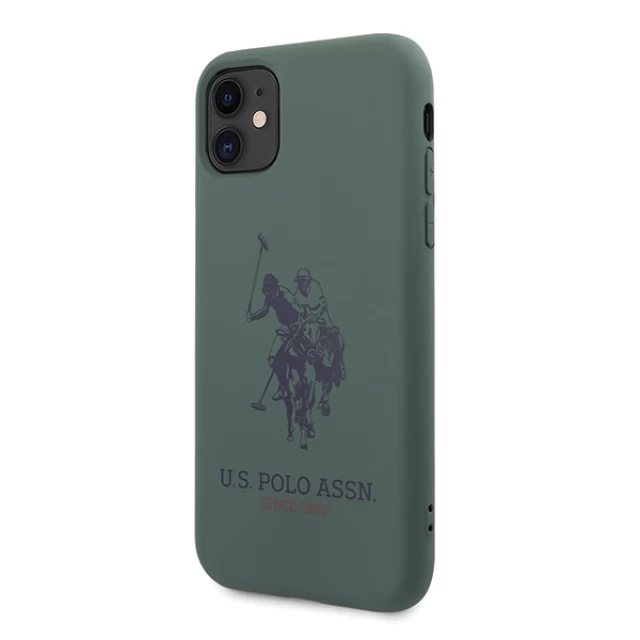 Чохол U.S. Polo Assn для iPhone 11 Silicone Collection Green (USHCN61SLHRGN)