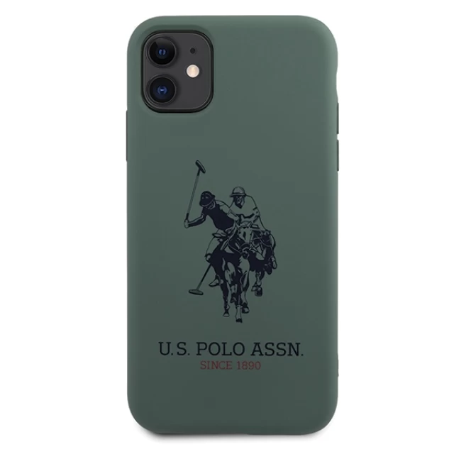 Чохол U.S. Polo Assn для iPhone 11 Silicone Collection Green (USHCN61SLHRGN)