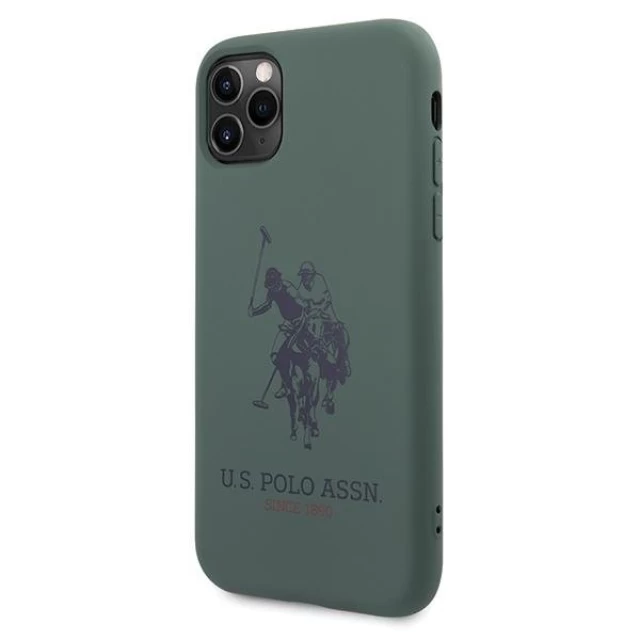 Чехол U.S. Polo Assn Silicone Collection для iPhone 11 Pro Max Green (USHCN65SLHRGN)