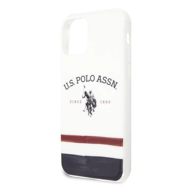 Чохол U.S. Polo Assn Tricolor Pattern Collection для iPhone 11 Pro White (USHCN58PCSTRB)
