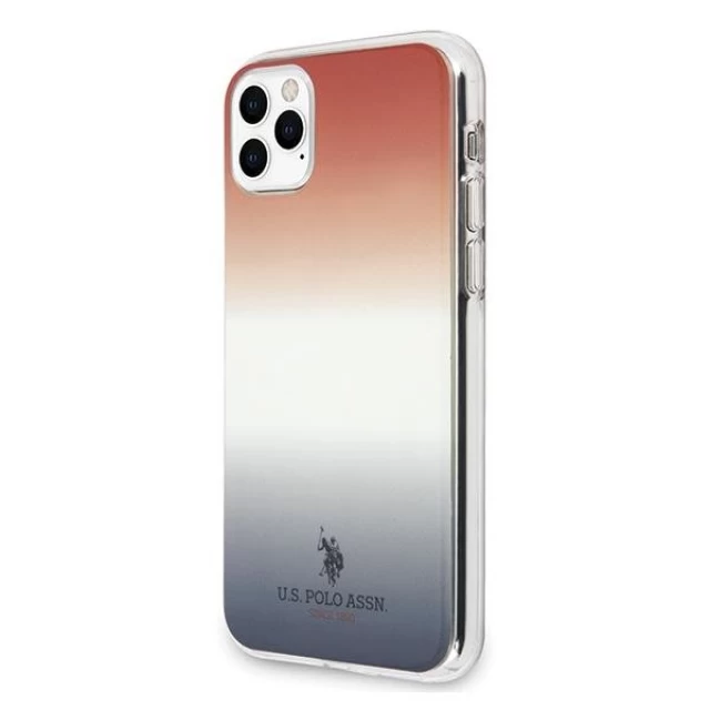 Чохол U.S. Polo Assn Gradient Pattern Collection для iPhone 11 Pro Max Blue Red (USHCN65TRDGRB)