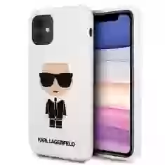 Чохол Karl Lagerfeld Silicone Iconic для iPhone 11 White (KLHCN61SLFKWH)