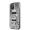 Чехол Karl Lagerfeld Glitter Karl & Choupette для iPhone 11 Pro Silver (KLHCN58KCGLSL)