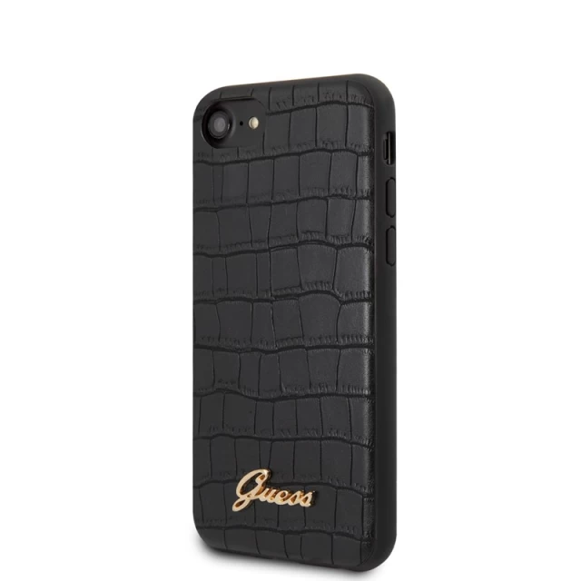 Чехол Guess Croco Collection для iPhone 8 | 7 | SE 2020 Black (GUHCI8PCUMLCRBK)