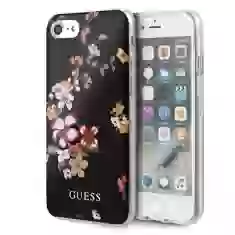 Чехол Guess Flower Collection Shiny для iPhone SE 2022/SE 2020 | 8 | 7 Black (GUHCI8PCUTRFL04)
