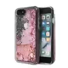 Чехол Guess Liquid Glitter Hearts для iPhone 7 | 8 | SE 2022/2020 Pink (GUHCI8GLHRERG)