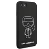 Чохол Karl Lagerfeld Silicone Iconic White для iPhone SE 2022/SE 2020 | 8 | 7 Black (KLHCI8SILFLWBK)