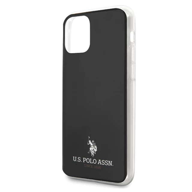 Чохол U.S. Polo Assn для iPhone 11 Shiny Big Logo Black (USHCN61TPUBK)