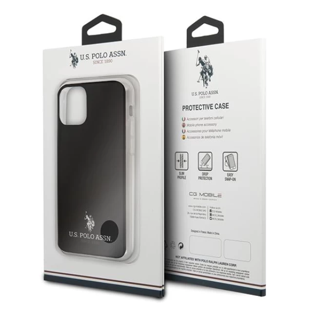 Чехол U.S. Polo Assn Shiny Big Logo для iPhone 11 Pro Max Black (USHCN65TPUBK)