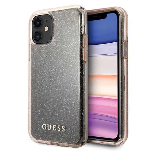 Чохол Guess Glitter для iPhone 11 Pink (GUHCN61PCGLPI)