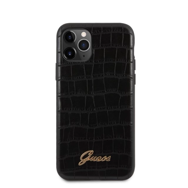 Чехол Guess Croco Collection для iPhone 11 Pro Black (GUHCN58PCUMLCRBK)