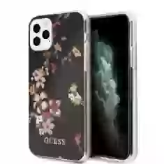 Чехол Guess Flower Collection для iPhone 11 Pro Black (GUHCN58IMLFL04)