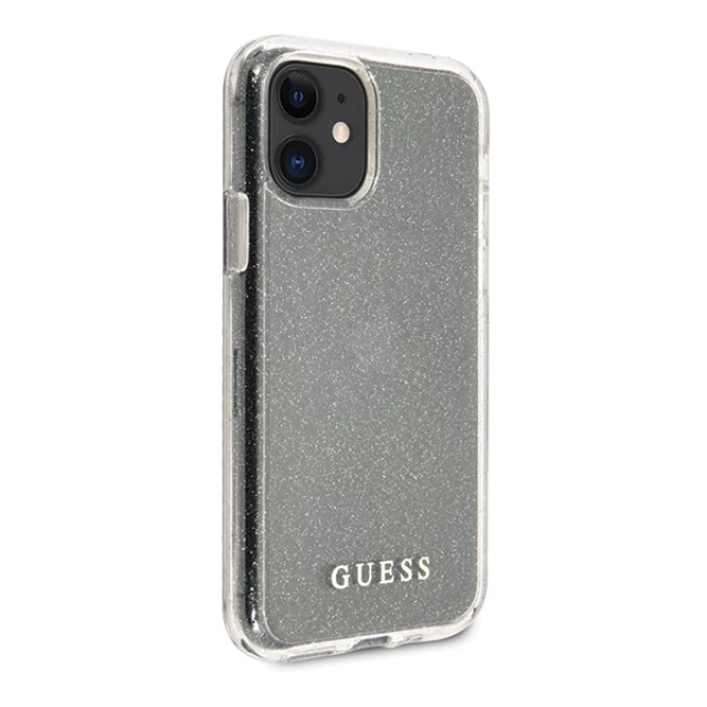 Чохол Guess Glitter для iPhone 11 Silver (GUHCN61PCGLSI)
