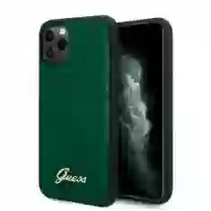 Чехол Guess Croco Collection для iPhone 11 Pro Dark Green (GUHCN58PCUMLCRDG)