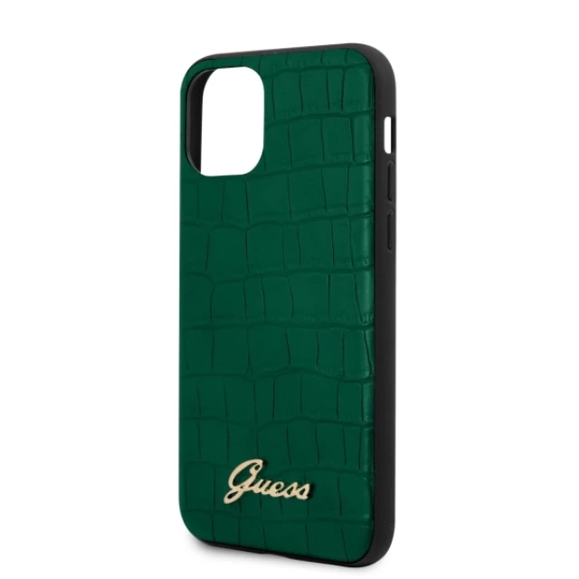 Чохол Guess Croco Collection для iPhone 11 Pro Dark Green (GUHCN58PCUMLCRDG)