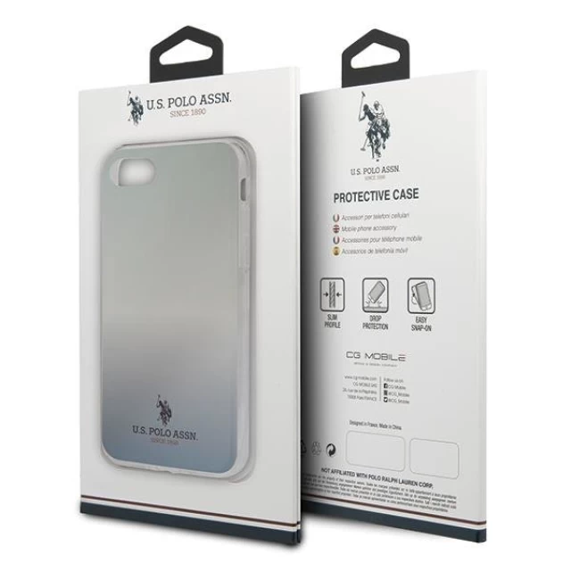 Чохол U.S. Polo Assn Gradient Pattern Collection для iPhone SE 2020/8/7 Blue (USHCI8TRDGLB )