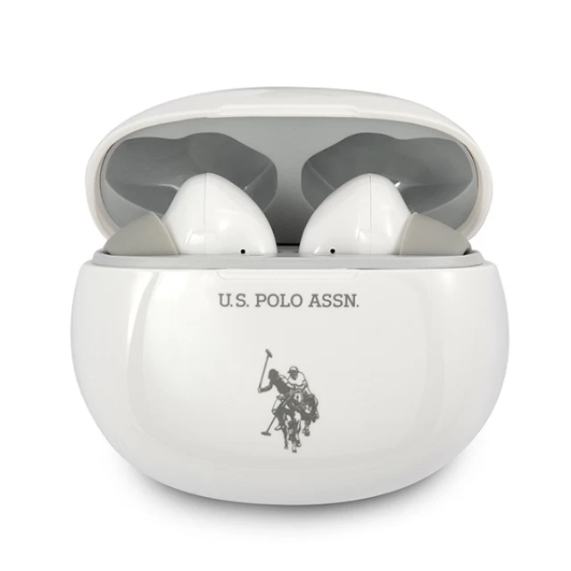 Бездротові навушники U.S. Polo Assn TWS with Charging Case White (USTWS1WH)