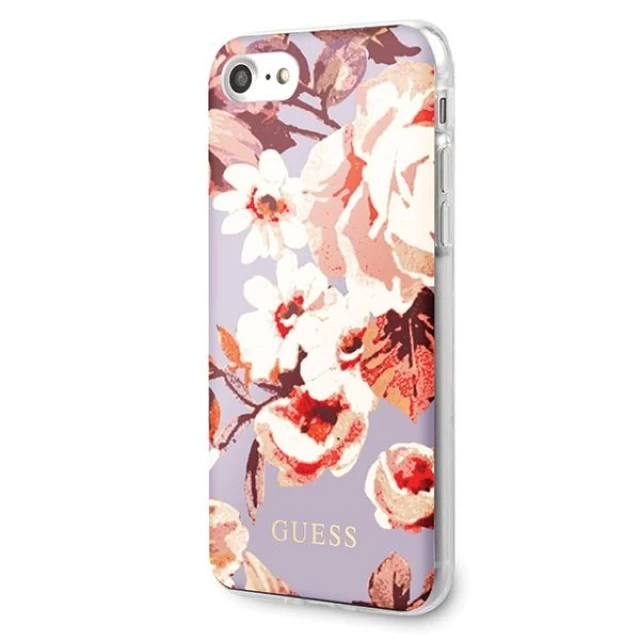 Чехол Guess Flower Collection для iPhone SE 2020/8/7 Lilac (GUHCI8PCUTRFL02)