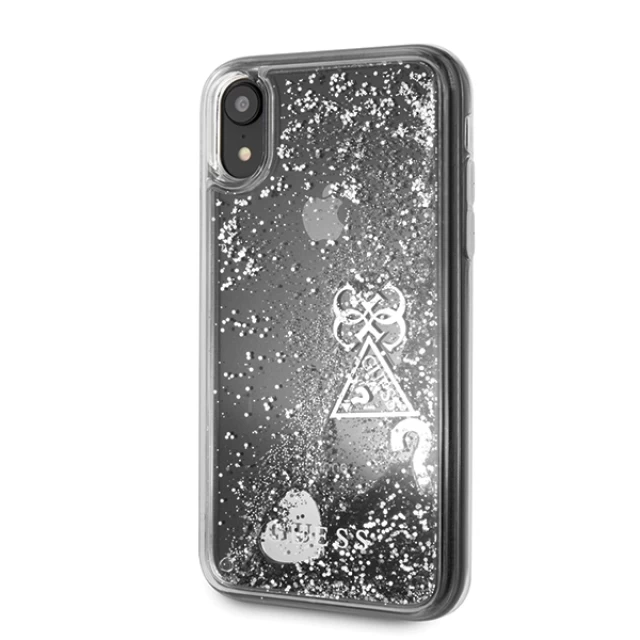 Чехол Guess Glitter Charms для iPhone XR Silver (GUOHCI61GLHFLSI)