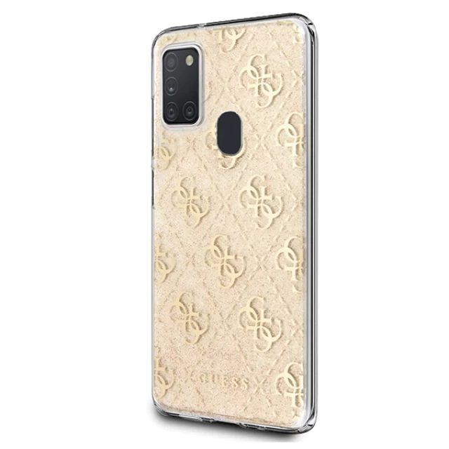 Чехол Guess 4G Glitter для Samsung Galaxy M21 Gold (GUHCM21PCU4GLGO)