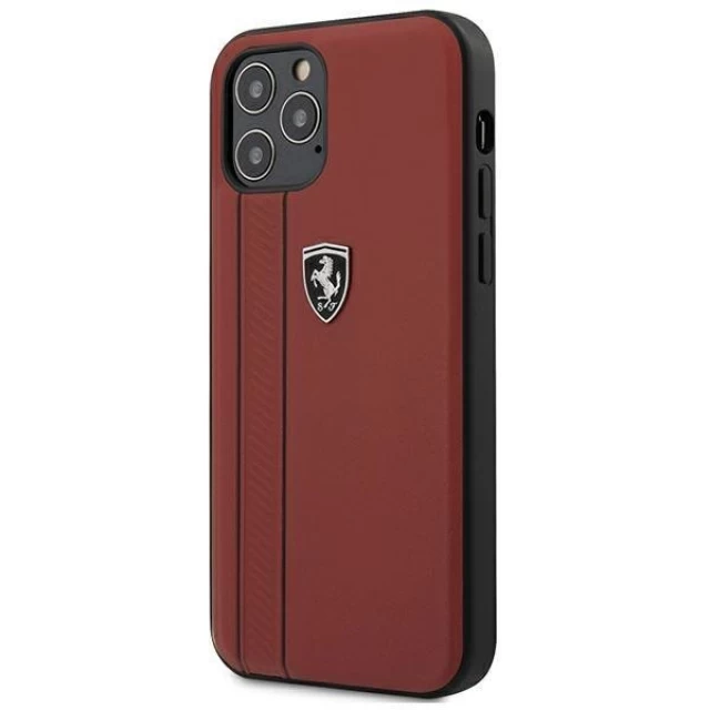 Чехол Ferrari для iPhone 12 | 12 Pro Off Track Stripes Red (FEODIHCP12MRE)