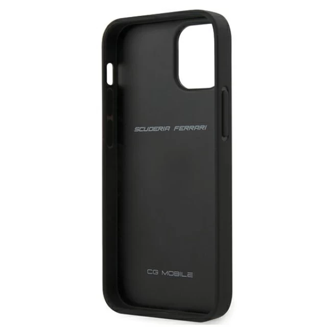 Чехол Ferrari для iPhone 12 mini Off Track Perforated Black (FEOGOHCP12SBK)