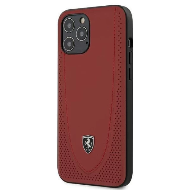 Чохол Ferrari для iPhone 12 Pro Max Off Track Perforated Red (FEOGOHCP12LRE)