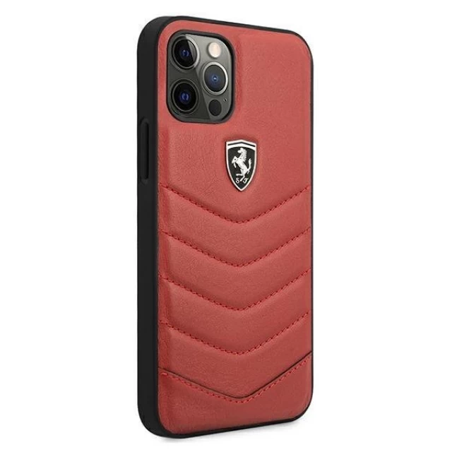 Чохол Ferrari для iPhone 12 Pro Max Off Track Quilted Red (FEHQUHCP12LRE)