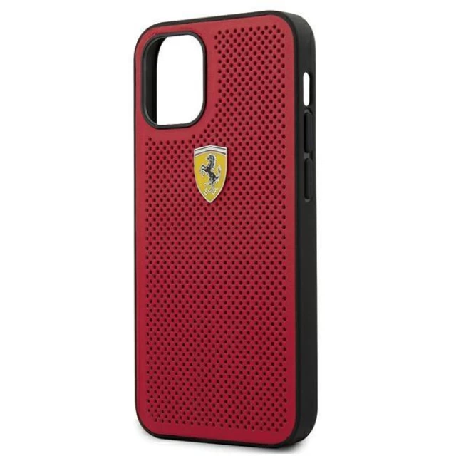 Чехол Ferrari для iPhone 12 mini Off Track Perforated Red (FESPHEHCP12SRE)