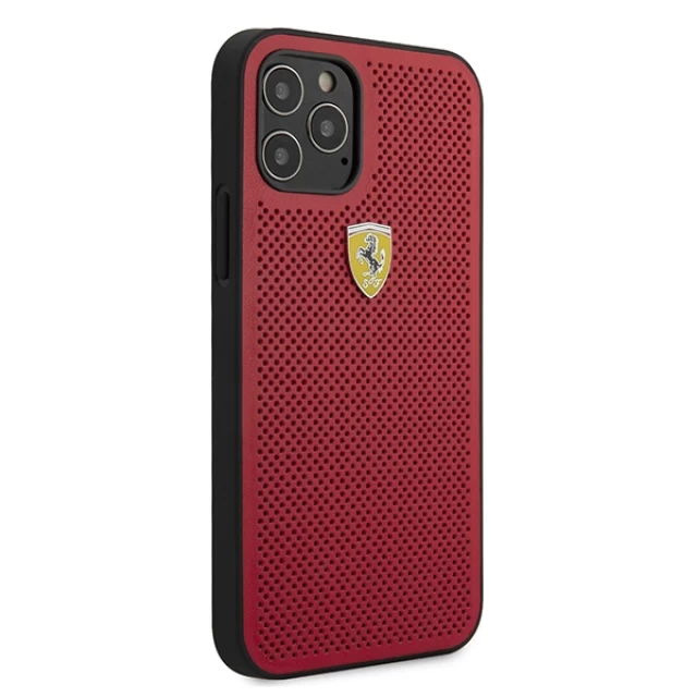 Чохол Ferrari для iPhone 12 | 12 Pro On Track Perforated Red (FESPEHCP12MRE)