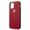 Чехол Ferrari для iPhone 12 | 12 Pro On Track Perforated Red (FESPEHCP12MRE)