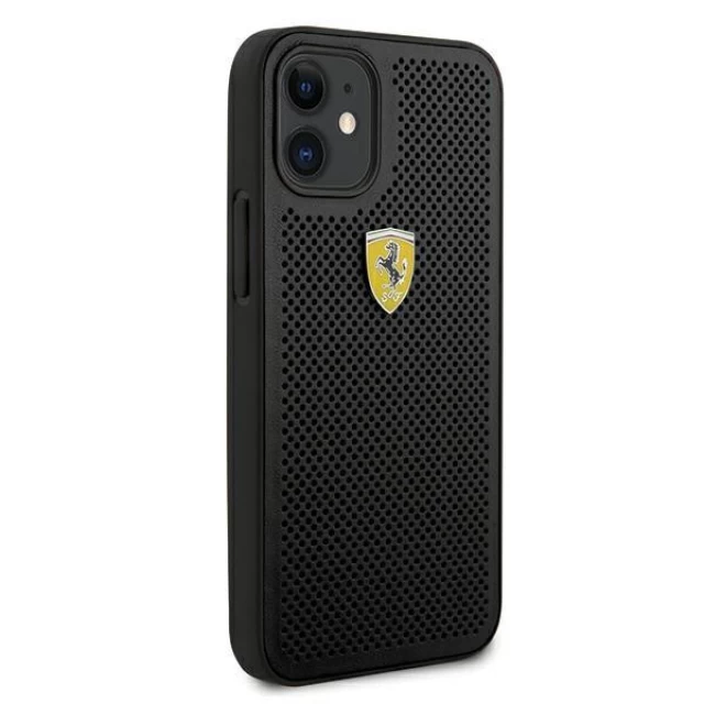 Чохол Ferrari для iPhone 12 mini Off Track Perforated Black (FESPHEHCP12SBK)