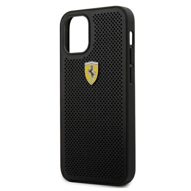 Чехол Ferrari для iPhone 12 mini Off Track Perforated Black (FESPHEHCP12SBK)