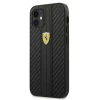 Чехол Ferrari для iPhone 12 mini On Track PU Carbon Black (FESNECHCP12SBK)