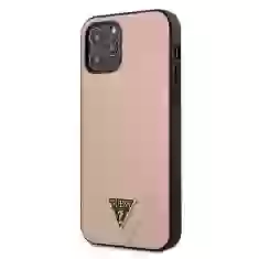 Чехол Guess Saffiano для iPhone 12 | 12 Pro Pink (GUHCP12MVSATMLPI)