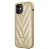 Чехол Guess V-Quilted Collection для iPhone 12 mini Gold (GUHCP12SPUVQTMLBE)