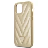 Чехол Guess V-Quilted Collection для iPhone 12 mini Gold (GUHCP12SPUVQTMLBE)