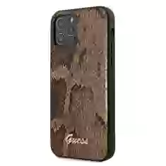 Чехол Guess Script Python Collection для iPhone 12 | 12 Pro Brown (GUHCP12MPUSNSMLBR)