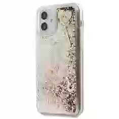 Чехол Guess Liquid Glitter Charms Cover для iPhone 12 mini Gold (GUHCP12SGLHFLGO)