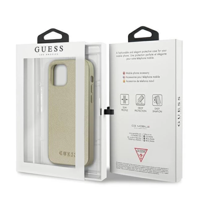 Чехол Guess Iridescent для iPhone 12 | 12 Pro Gold (GUHCP12MIGLGO)