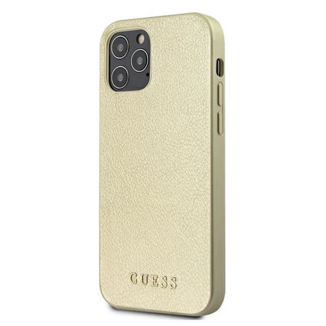 Чехол Guess Iridescent для iPhone 12 Pro Max Gold (GUHCP12LIGLGO)