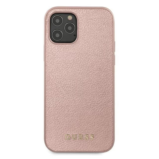 Чохол Guess Iridescent для iPhone 12 | 12 Pro Rose Gold (GUHCP12MIGLRG)