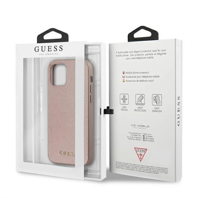 Чехол Guess Iridescent для iPhone 12 Pro Max Pink Gold (GUHCP12LIGLRG)